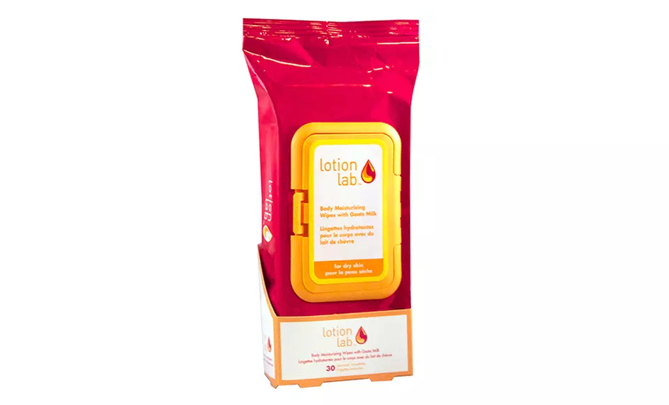 3-Pack of Lotion Lab Moisturizing Wipes. Multiple Options Available. - Second Medium