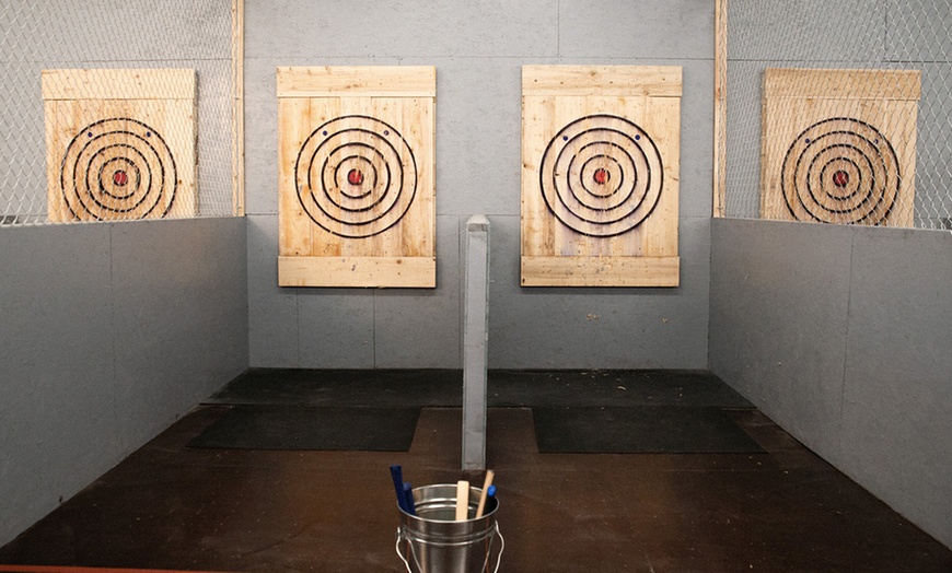 Image 1: Dive Into Thrill: Axe Throwing