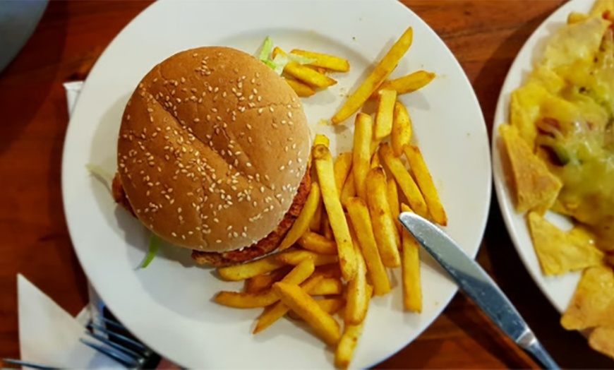 Image 2: Enjoy a Gourmet Burger Combo for One, Two Or Four People