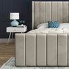Image 3: DS Living Oxford Panel Upholstered Soft Velvet Bed