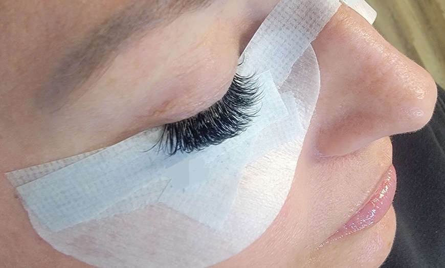 Image 1: Custom-Mapped Classic Lash Full Set or Luxurious Volume Lashes