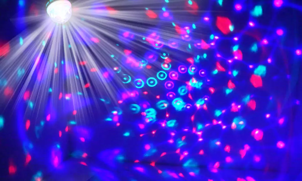 Color-Changing Rotating Globe LED Light Bulbs (2-Pack) - Primary Image