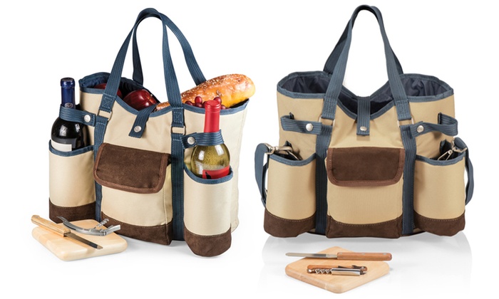 wine and cheese tote bags