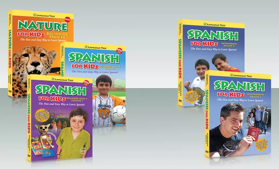 Language Tree Beginner or Intermediate Spanish DVD Sets from $16.99 to $23.99. - Primary Image