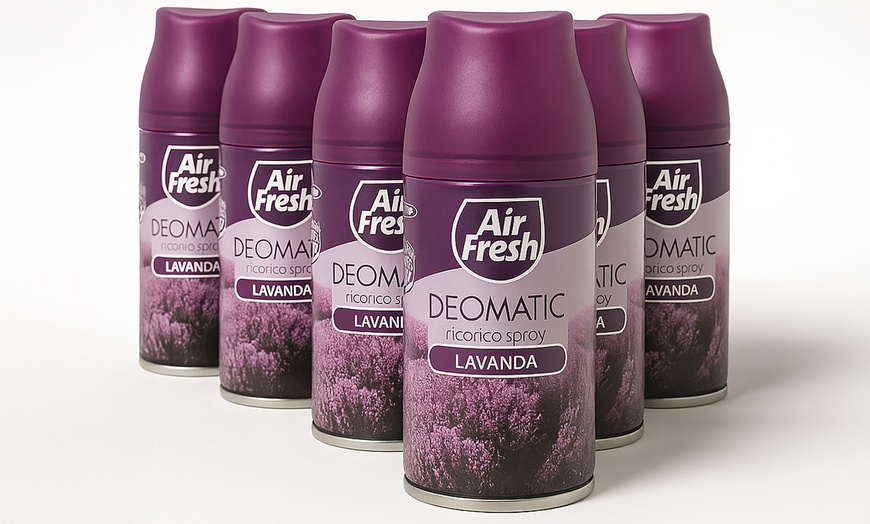 Image 8: Pack di 6 ricariche di ambientatore spray Air Fresh Deomatic