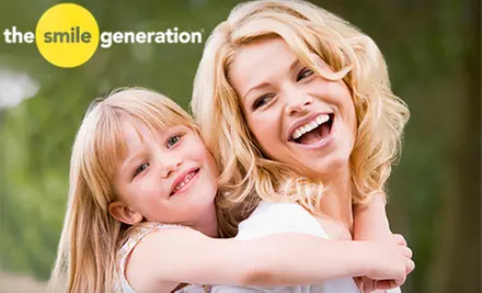 $27 for Cleaning, Exam, and X-rays, Plus Up to $200 Off Services at Smile Generation (Up to $290 Value). 17 Locations Available. - Primary Image