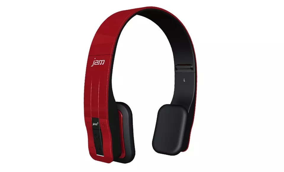 HMDX Jam Fusion Bluetooth Rechargeable Headphones﻿ in Black, Purple, Red, or White. Free Returns.  - Second Medium