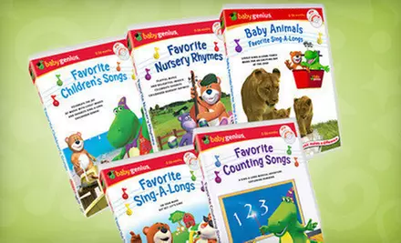 $25 for a 10-Disc Baby Genius Sing-Along DVD and CD Set ($64.90 List Price). Free Shipping. - Primary Image