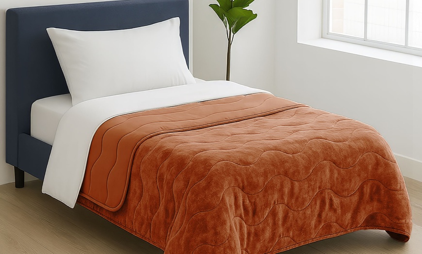 Image 4: Couette "Irina" en microfibre velouté 