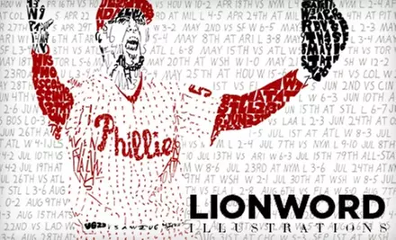 $15 for a Philly Sports Poster from Lionword Illustrations ($30 Value) - Primary Image