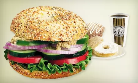 $5 for $10 Worth of Bagels and Coffee at Big Apple Bagels in Waterford - Primary Image