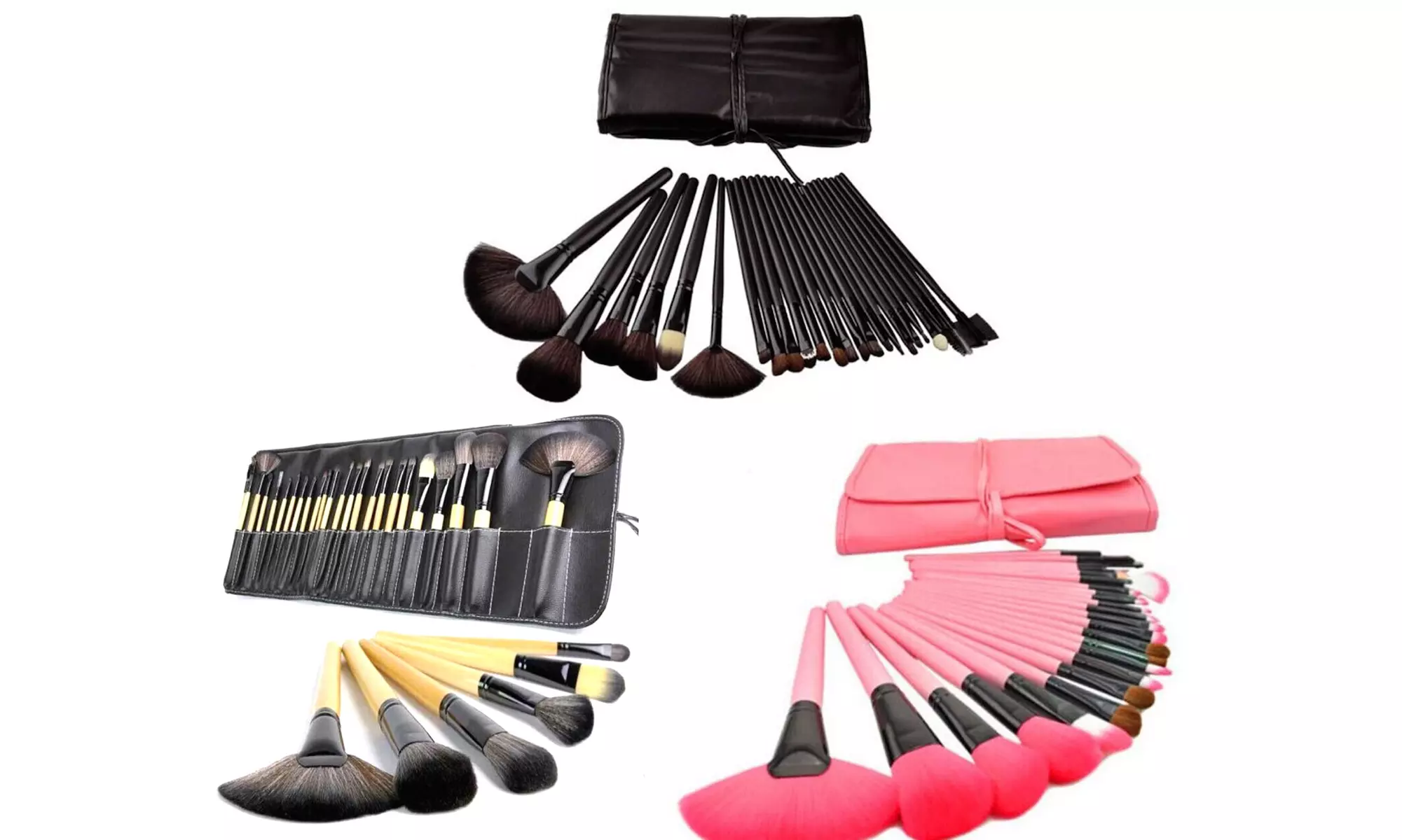 Professional Artisan Makeup Brush Set with Case (24-Piece) - Primary Image