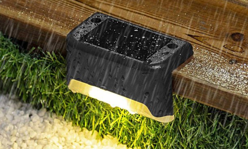 Image 11: Outdoor Solar Deck Lights x4, x8 Options