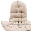 Image 8: Thick Padded Egg Chair Cushion for Hanging Swing Chair