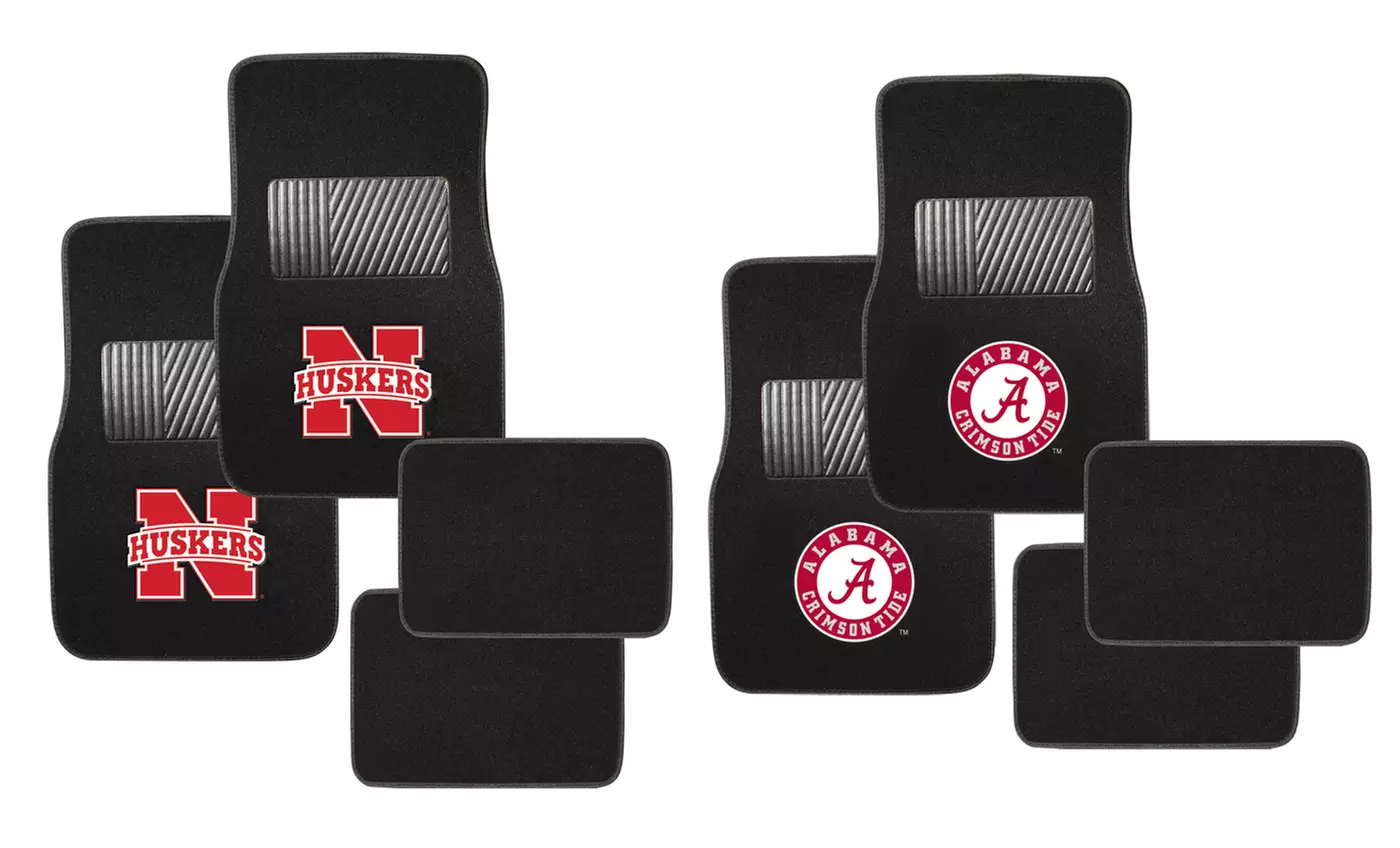 NCAA Carpeted 4-Piece Universal Floor Mat Set - Primary Image