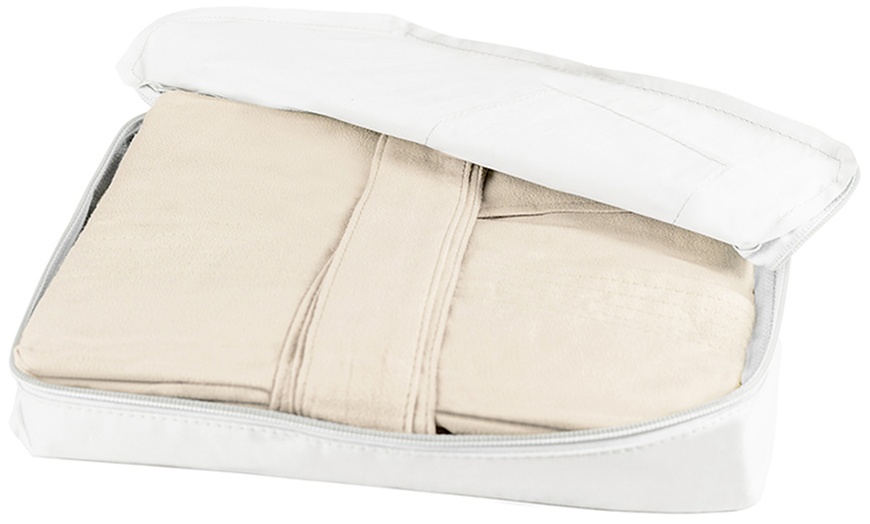 Image 40: Sneldrogend microfiber badjas met capuchon