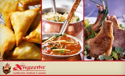 $15 for $30 Worth of Authentic Indian Fare at Angeethi - Primary Image
