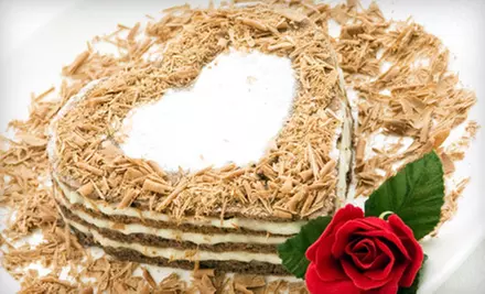 $12 for a 6-Inch Heart-Shaped Double-Chocolate Mousse Cake at Sweet Loralee Pastries ($25 Value) - Primary Image