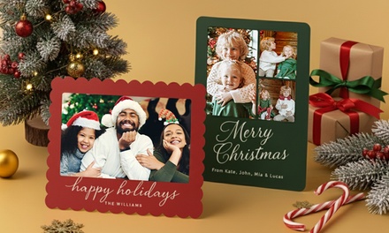 25 | Holiday Greeting Cards - Premium Shape - Printerpix