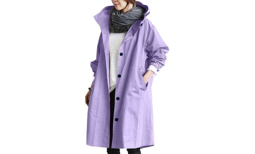 Image 7: Women's Casual Style Long Trench Coat 