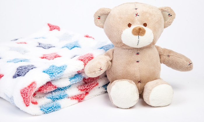 teddy bear and blanket set