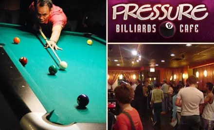 $15 for Billiards, Café Eats, and Drinks at Pressure Billiards and Cafe ($30 Value)    - Primary Image