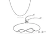 Pave Infinity Tri Set Made with Crystals From Swarovski® - Second Medium