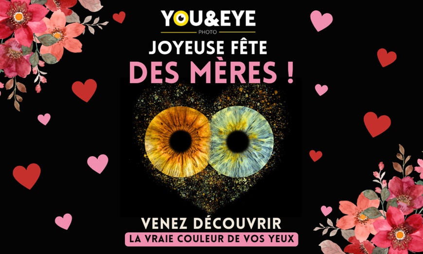 Image 1: Vos yeux, une œuvre d'art : capturez l'essence de votre iris