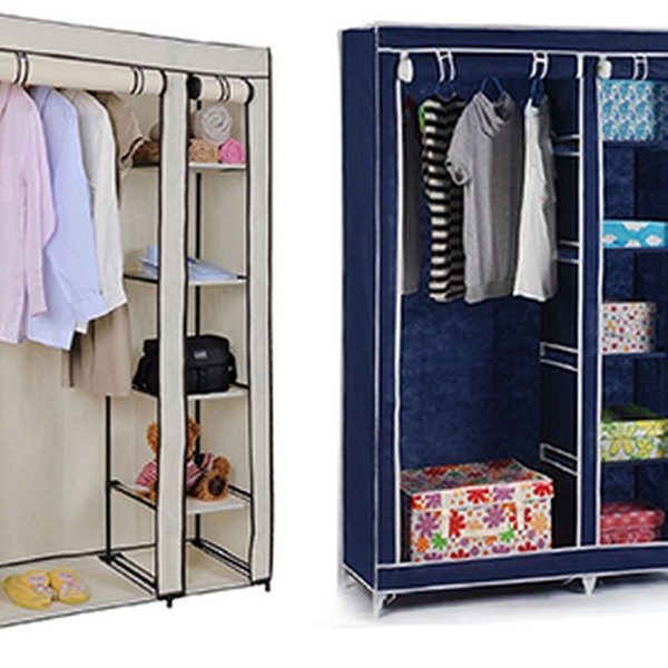 Double Canvas Wardrobe Groupon Goods