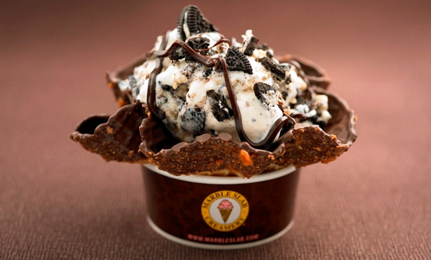 marble slab sugar free ice cream