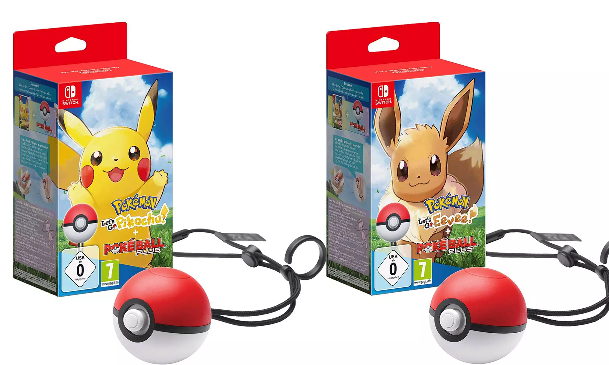 Nintendo Poke Ball with Pokemon: Let's Go Pikachu or Let's Go Eevee - Primary Image