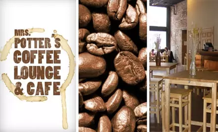 $10 for $20 Worth of Coffee and Café Fare at Mrs. Potter's Coffee Lounge and Cafe - Primary Image