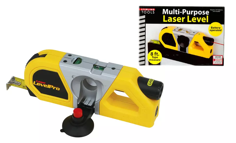 Multi-Purpose Laser Level with Suction Mount - Primary Image