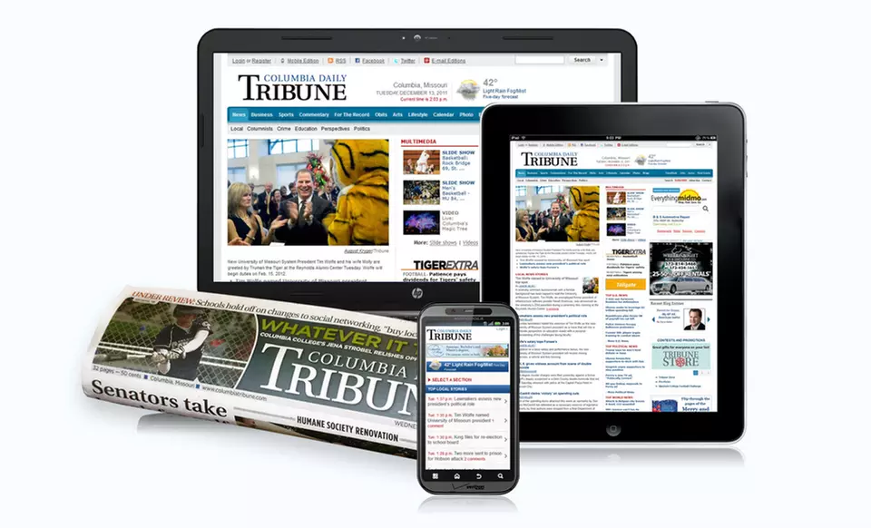$32 for a 26-Week Subscription for Home Delivery and Unlimited Online Access to Columbia Daily Tribune ($95 Value) - Primary Image