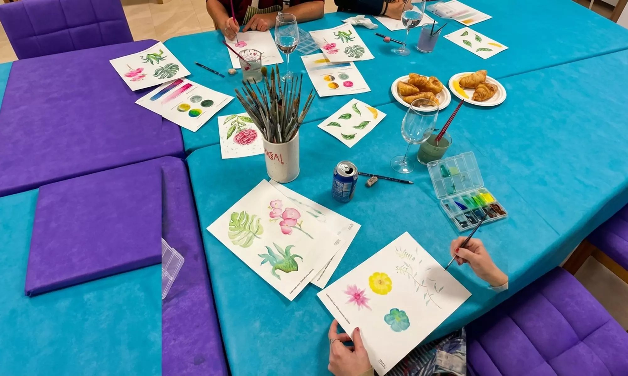 Taller de pintura con técnica a elegir para 1, 2 o 4 personas