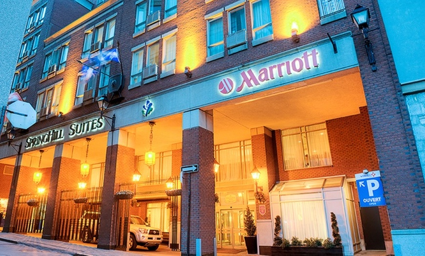 Image 1: Stay in the Marriott in Old Montreal