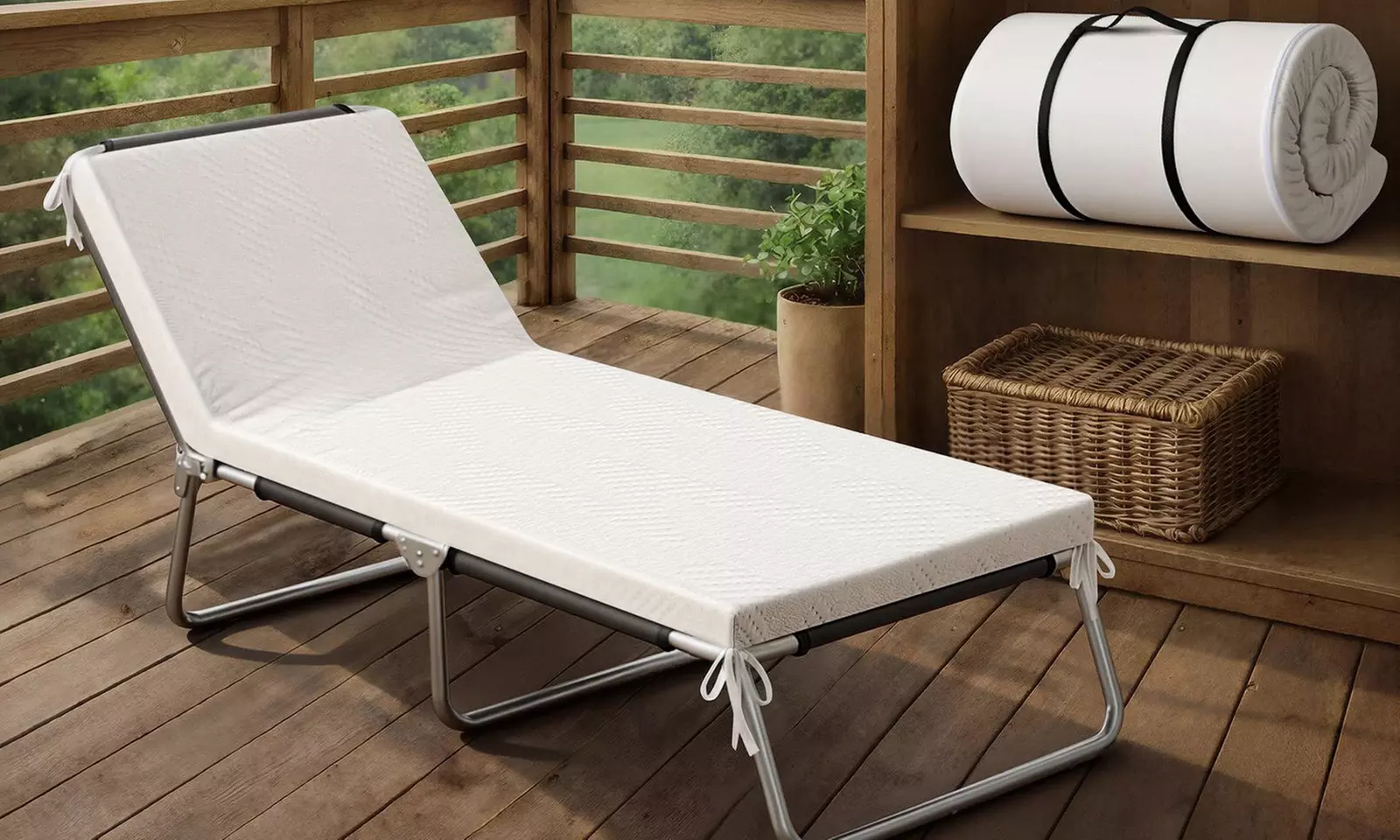 Roll Up Foldable and Portable Mattress Topper
