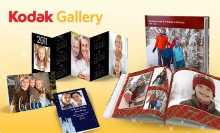 $10 for $20 Worth of Photo Books or Holiday Cards, Plus Four Free Accordion Desktop Calendars at KODAK Gallery - Primary Image