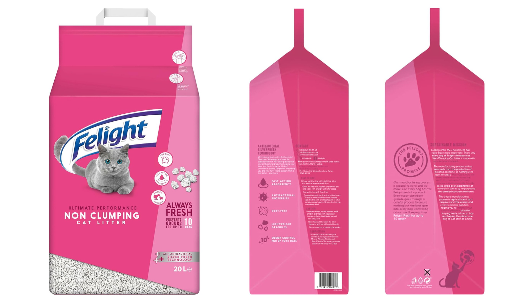 Felight Non-Clumping Cat Litter 20L