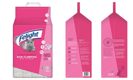 Groupon Unisex Silver Felight Non-Clumping Cat Litter 20L