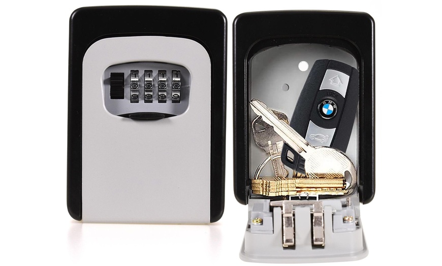 Image 1: Heavy-Duty Wall-Mounted Key Safe