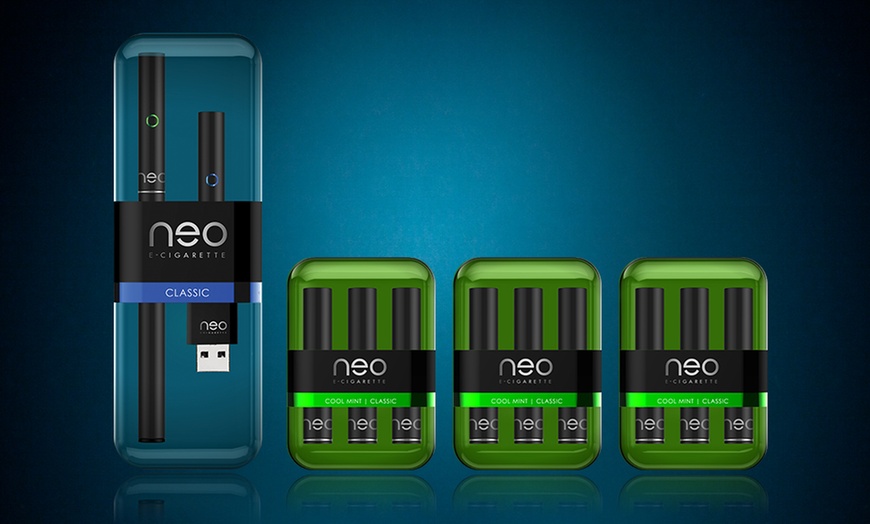 Image 2: Eight-Piece Neo E-Cigarette Starter Pack