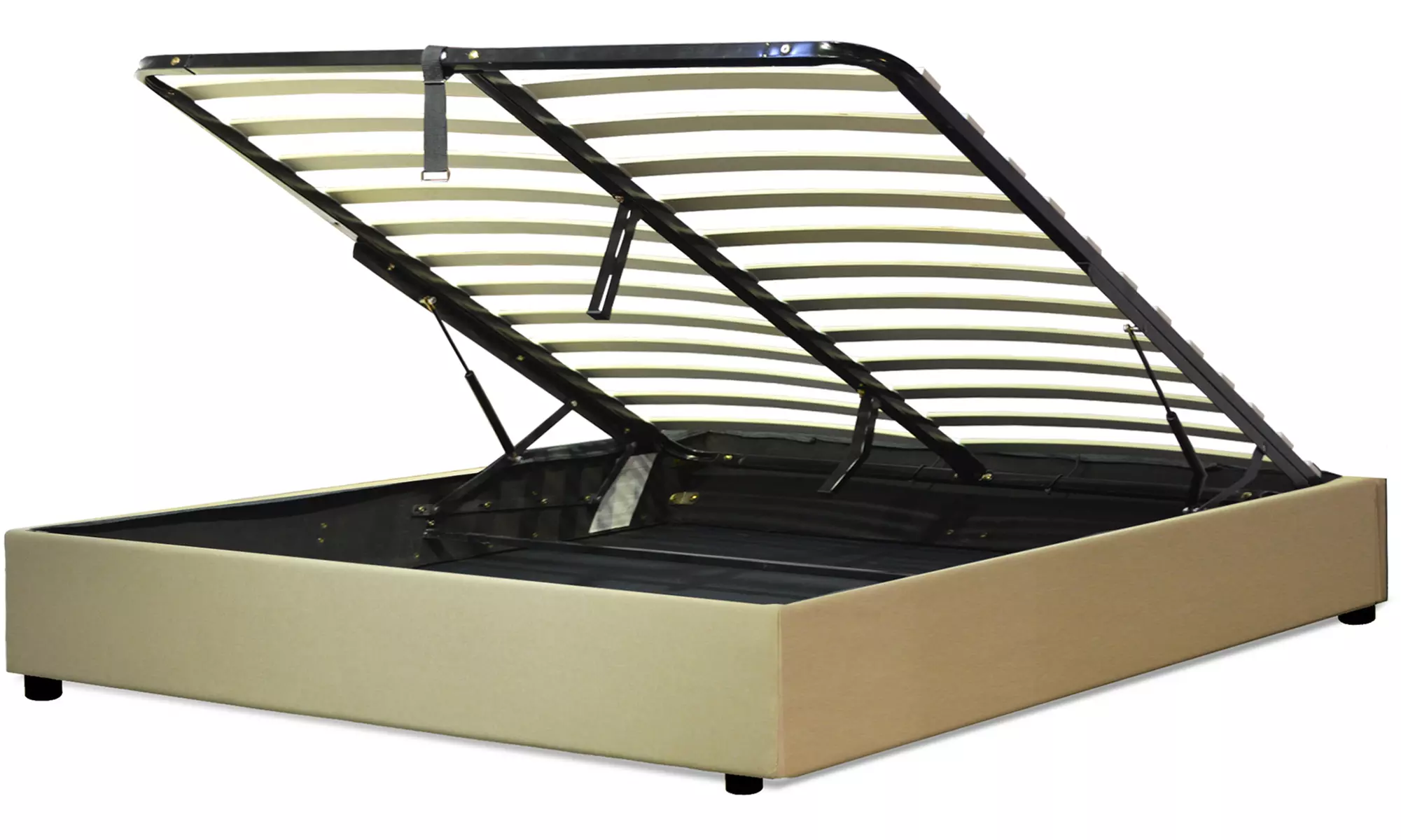 Lit Sampur avec rangement 'Cômes' en tissu