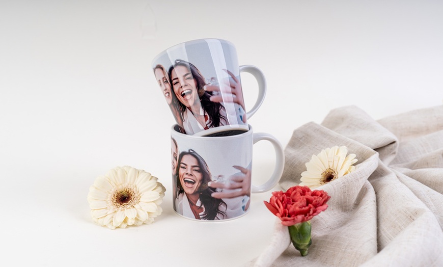Image 2: Mugs photo personnalisés - Latte, Coloré ou Magic, avec Colorland