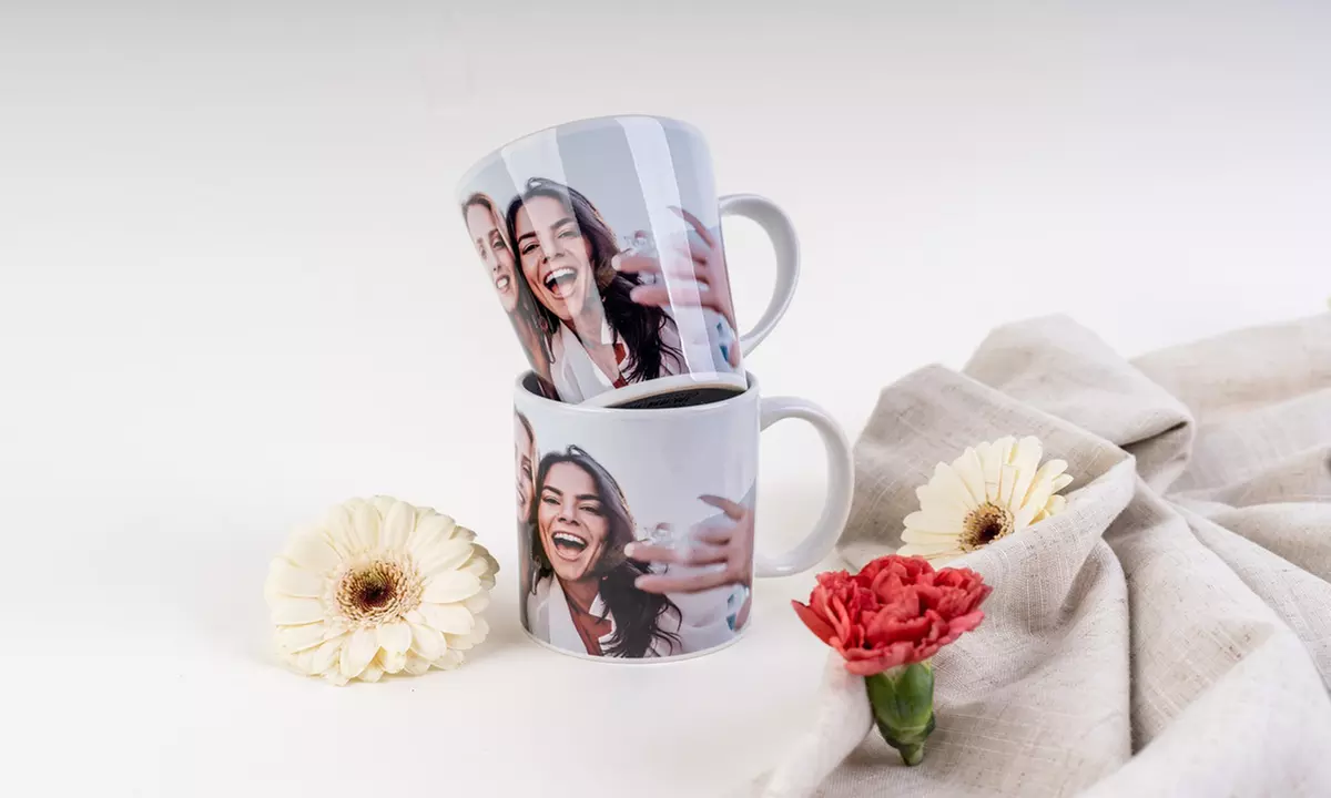 Mugs photo personnalisés - Latte, Coloré ou Magic, avec Colorland