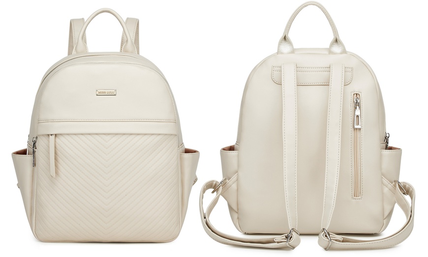 Image 2: Women's PU Leather Backpack