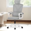 Image 3: Ergonomic Office Chair with Adjustable Back Support and Headrest