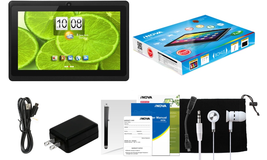 iNova 8GB 7" Android Tablet Bundle with Backpack Groupon