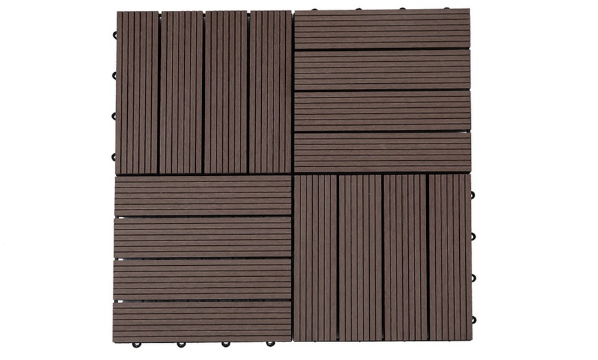 Image 11: Up to 50 Packs of Non-Slip Decking Tiles - Grey or Brown