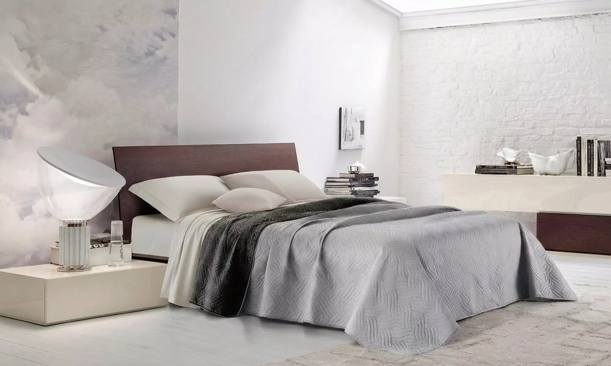 Tweekleurige sprei voor over je bed